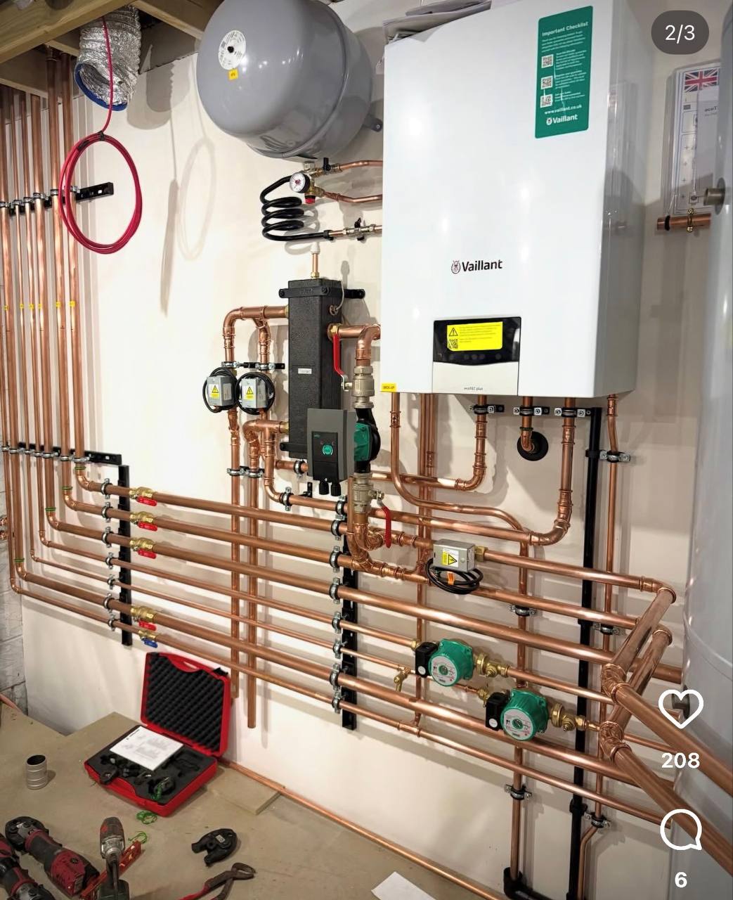 Worcester Bosch boiler installation by Norvex in North London